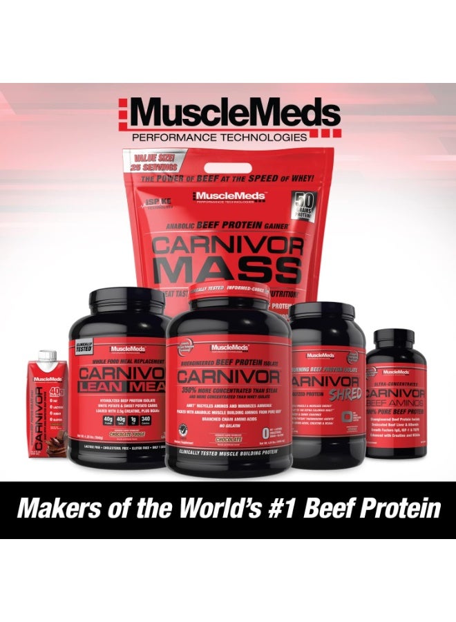 ماسيلميدز كارنيفور ماس - كوكيز آند كريم، 5.8 رطل | غذاء فائق البناء مع بروتين بقري معزول متحلل لنمو العضلات الخالية من الدهون، والقوة، والتعافي - Image 5